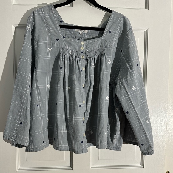 Madewell Tops - Madewell Smocked Blouse 2x